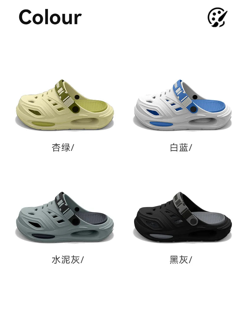 Men's summer outdoor sandals for 2025, new trendy thick sole, anti-slip, odor-resistant, two-way wear, men's flip-flops