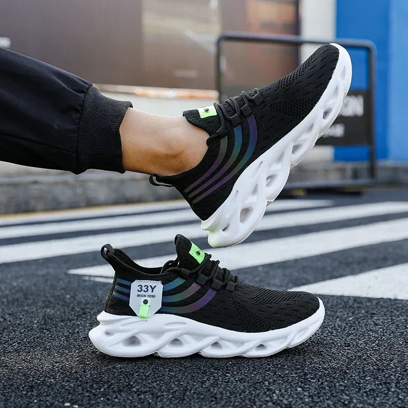 Sneakers for Men Casual Sport Shoes Breathable Lightweight Outdoor Mesh Platform Running Shoes Athletic Tenis Walking Shoes