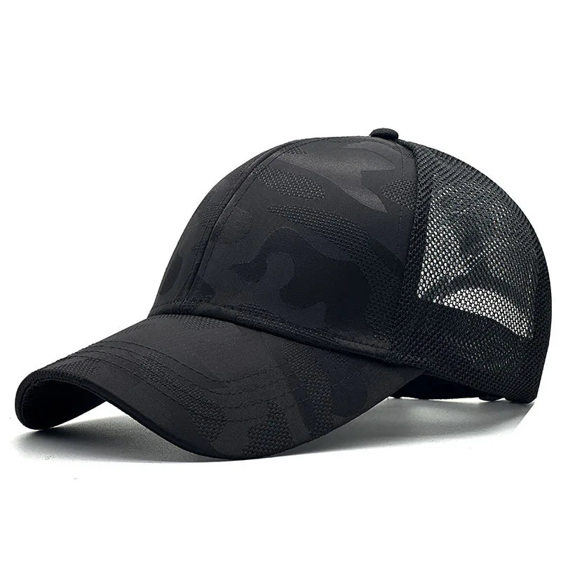 New Men Baseball Cap for Big Head Camouflage Trucker Hat Big Size Adjustable Hat Outdoor Golf Caps