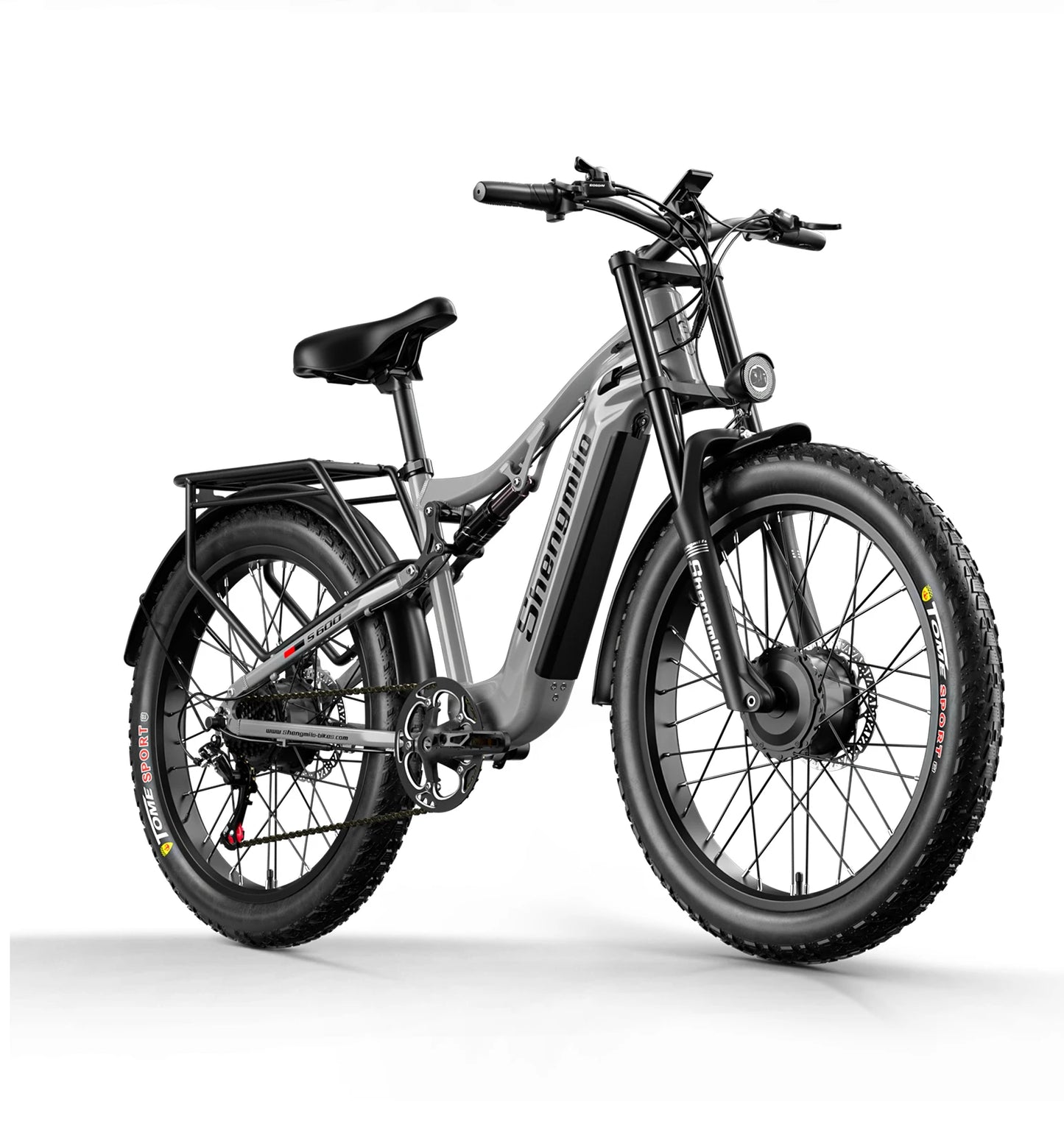 Shengmilo S600 Electric Bike Dual Motor2000W  48V17.5AH Battery 26 Inch e bike Fat tire Ebike Men's Mountain Electric Bicycle