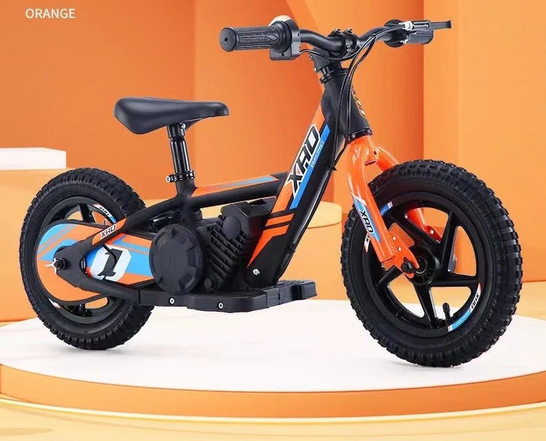 12-inch Children's Electric Bicycle Outdoor Off-road Portable Shock-absorbing Scooter