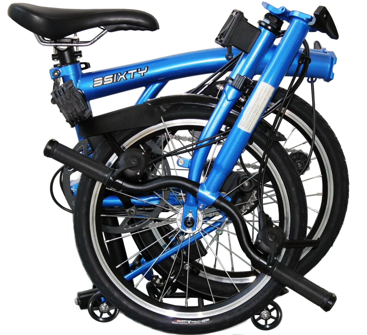 3sixty Compact 16 Inch 6Speed Folding Bicycle Durable Foldable Bike for City Riding Camping Tours Outdoor Adventures Best Seller