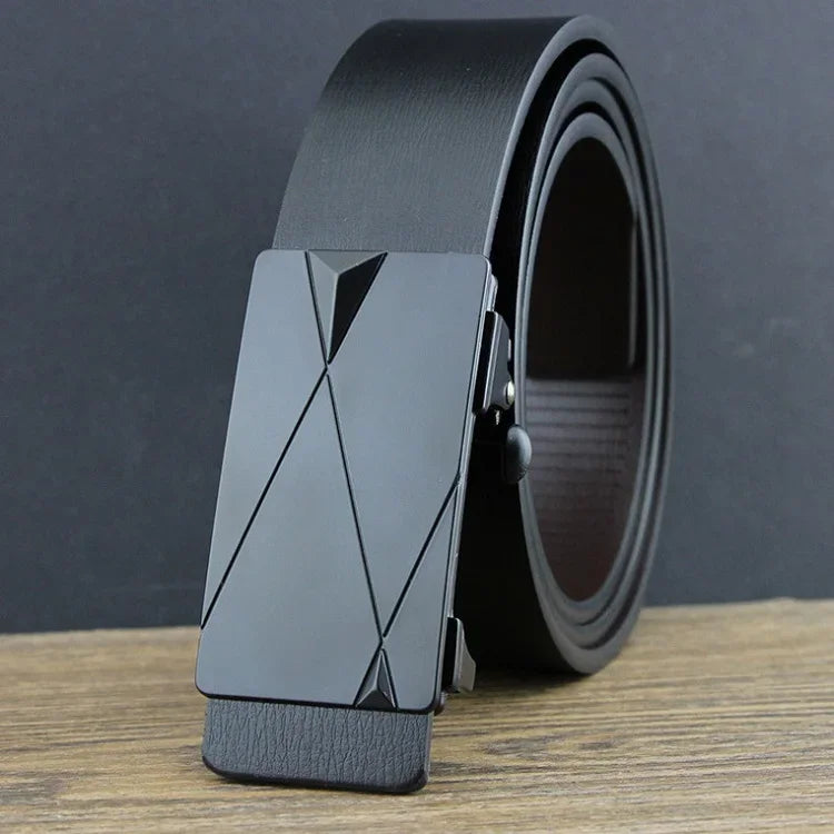 Men Belt Work Business Genuine Leather Casual Designer Belts Simplicity Fashion Dress belt for man Automatic Buckle StrapsZD2204