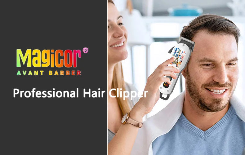 MAGICOR Hair Clippers Men Cordless Rechargeable Hair Clipper&Trimmer Coded Guide Combs Professional Clippers for Women Children
