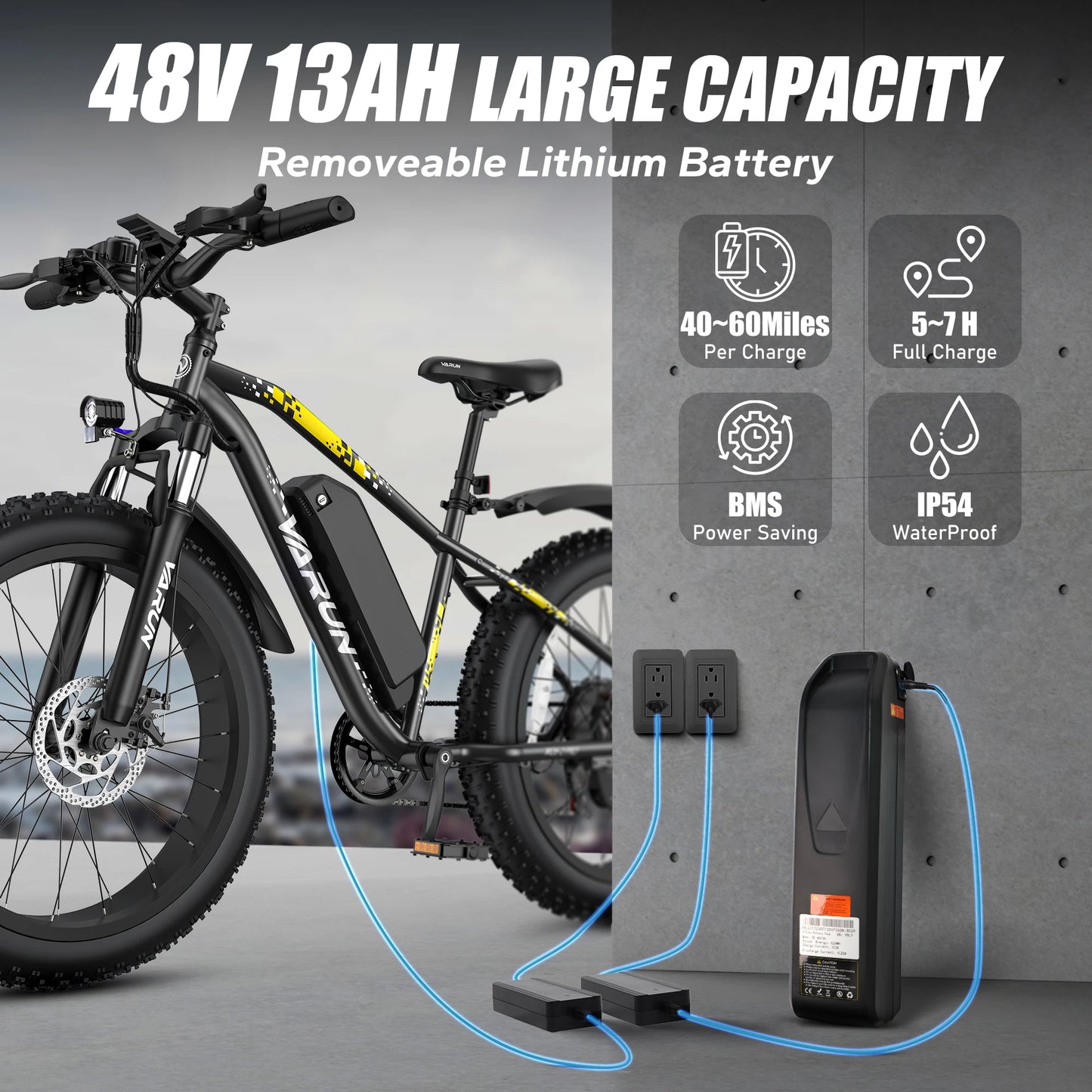 26inch E-Bike for Adults 500W Motor 7-Speed Mountain Electric Bicycle Off-road E-BIKE Urban/Cruise Riding