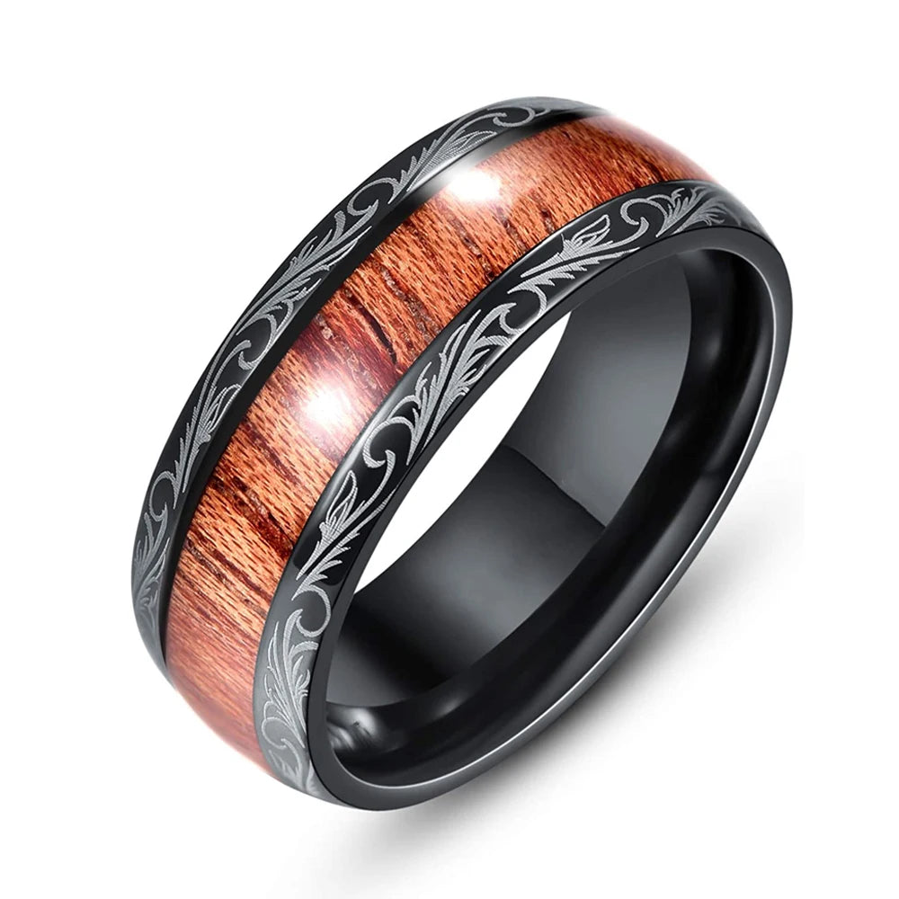 Fashion Viking Tree Of Life Stainless Steel Abalone Shell Rings For Men Odin Norse Viking Rune Rings Retro Amulet Jewelry Gift