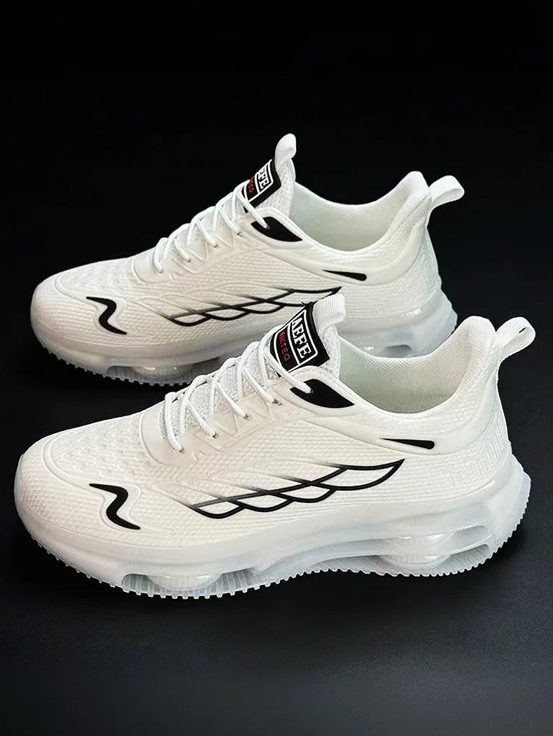 Casual Running Shoes for Men Breathable Knit Sneakers Mens Tennis Trainers 2025 New Fashion Sports Shoes Shock-absorb Sneakers