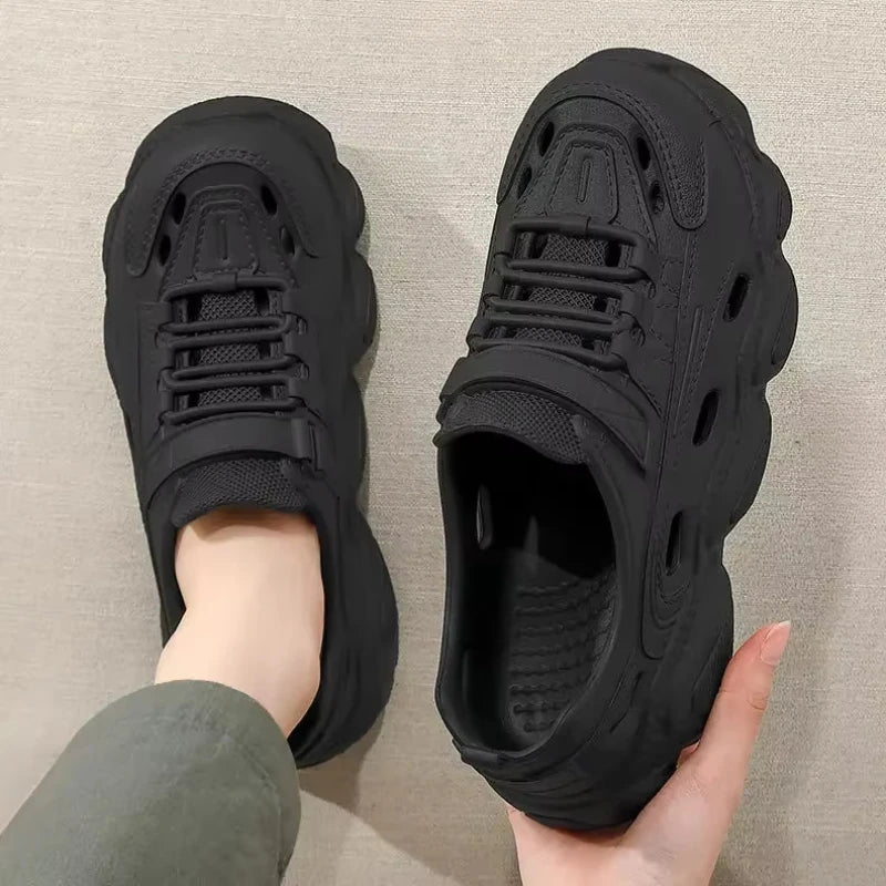 Outdoor Sports Slippers for Men and Women, Thick-Soled Eva Non-Slip Breathable Clogs, Fishing Beach Sandals for Men and Women