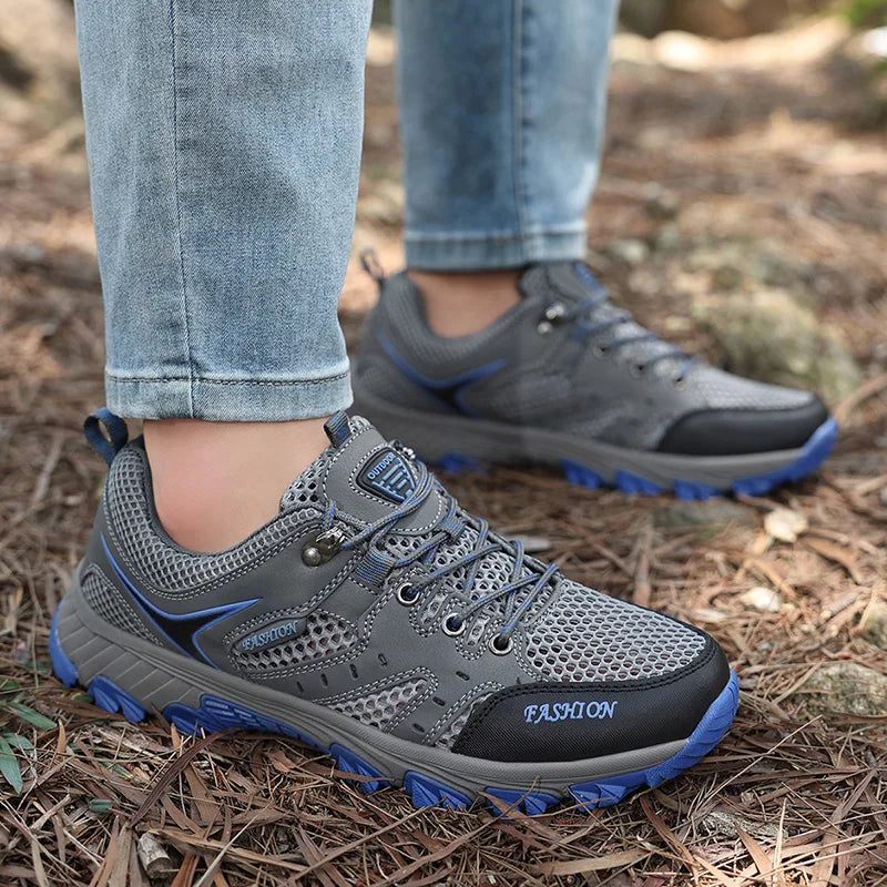 2025 Hiking Shoes for Men Non-slip Trekking Sneaker Spring Summer Breathable Rock Climbing Shoes Men Sport Outdoor Sneakers Man