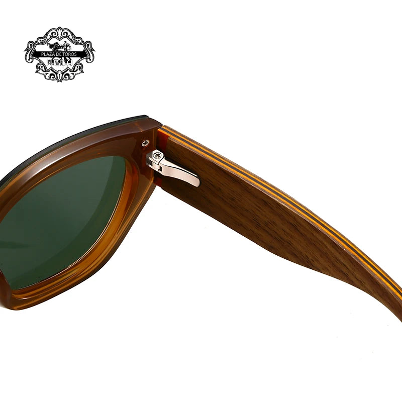 Natural Wooden Sunglasses Men Vintage Classic Polarized Fashion Women Elegant Handmade Wood SunGlasses UV400 Driving for Men