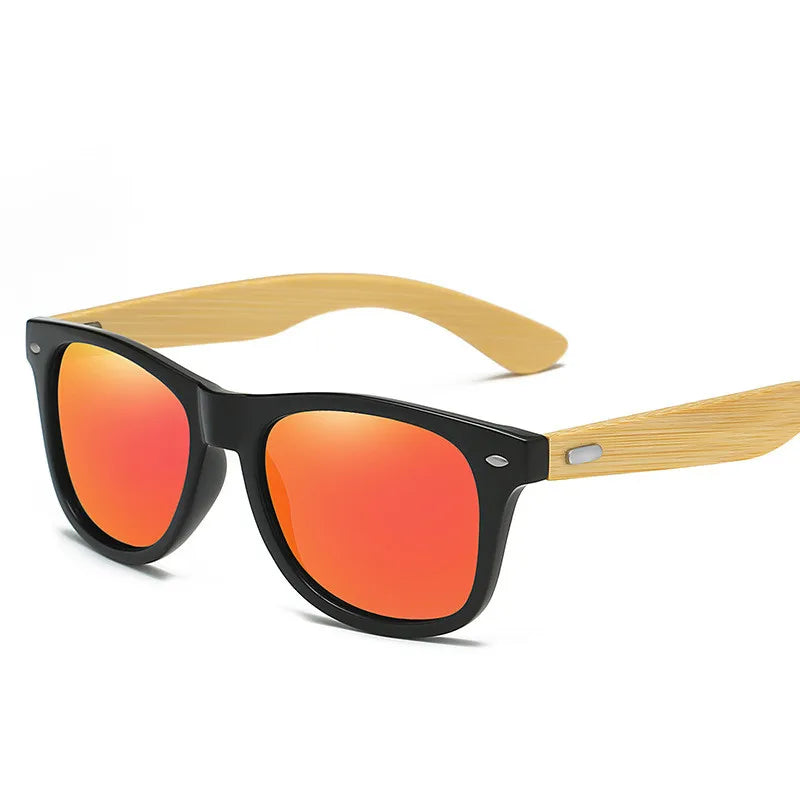 Classic Wood Bamboo Sunglasses Men Women Polarized UV400 Vintage Driving Sun Glasses Black Fishing Eyewear UV400 Eyeglasses
