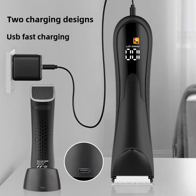 Electric Beard Trimmer for Men Cordless Hair Clippers Trimmer Set Waterproof Men Grooming Kit for Shaving Face Body Hair Trimmer