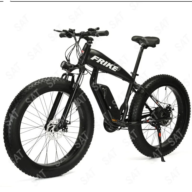 -For 26 Inch Lithium Battery Fat Tire Snow Off-road Electric Assisted Bicycle Mountain Bike