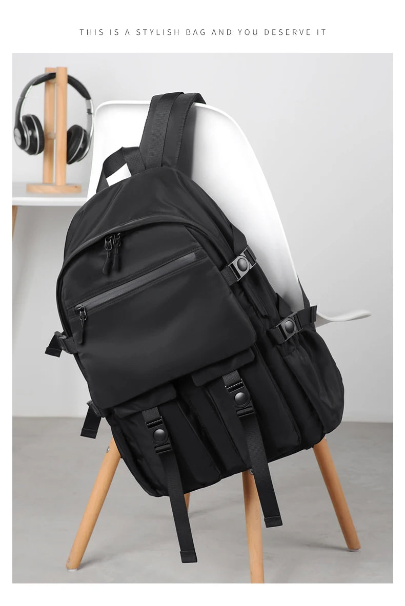 Men's Tactical Style Backpack, Large - capacity Travel Bag with Multiple Straps, Durable Material, Ideal for Outdoor Adventures