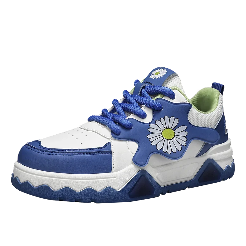 Sneakers Men Trendy Mixed Color Lace-up Thick-soled Casual Shoes Non-slip Shoe Round Toe Men Board Shoes Zapatillas Hombre