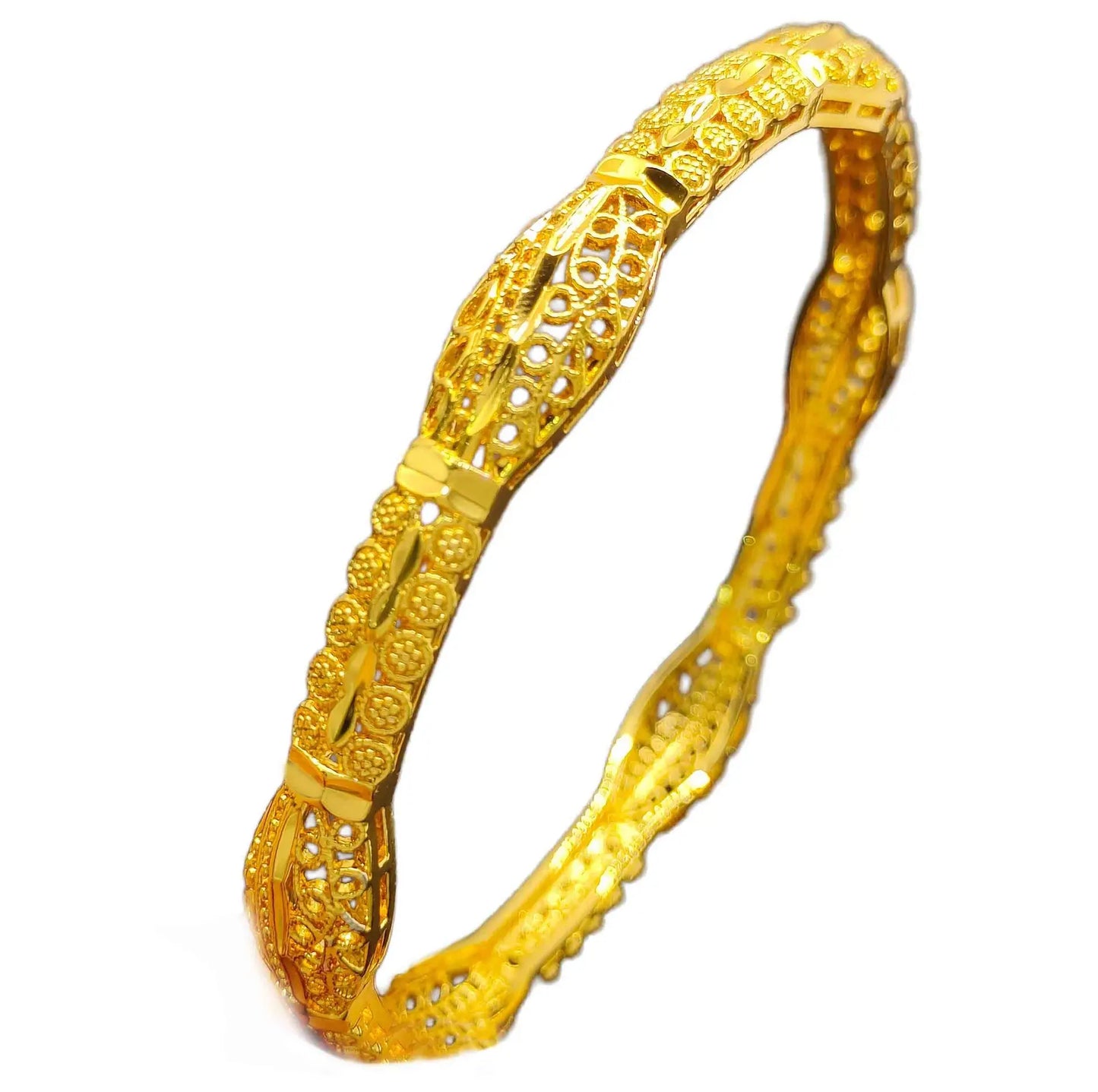 Luxury 24K 9999 Pure Gold real gold Middle East Bracelet Africa India Dubai Wedding Bride Bracelet
