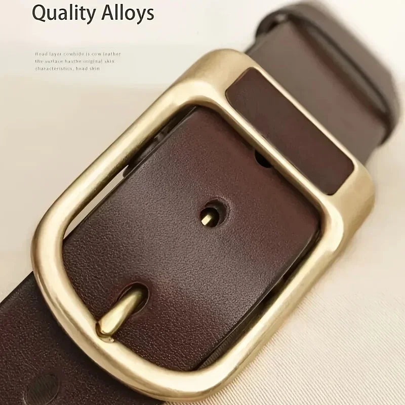 Men's Trendy Casual Belt For Men Coboy Style Belts Pin Buckle Belt Jeans Retro Belt Business Casual Belts