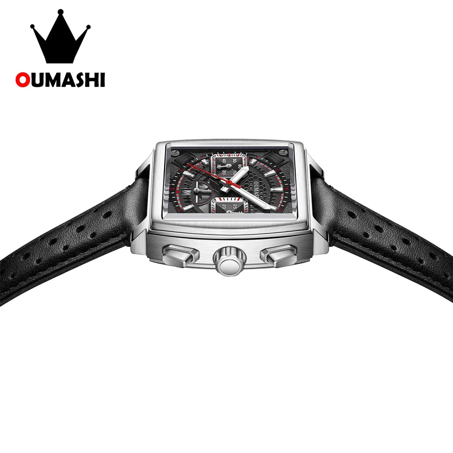 Luxury Automatic Watches for Men ETA7750 Chronograph Mechanical Style Dial Luminous Waterproof Leather strap Custom Men's Watch