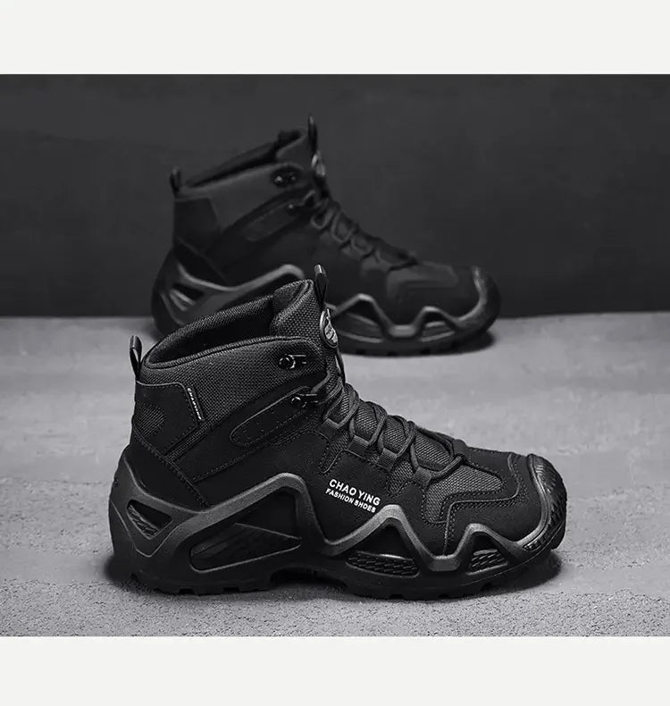 Men's Thick Soled Mountaineering Boots Sneakers Men's New Autumn Non-slip Wear-resistant Dirty Outdoor Work Shoes