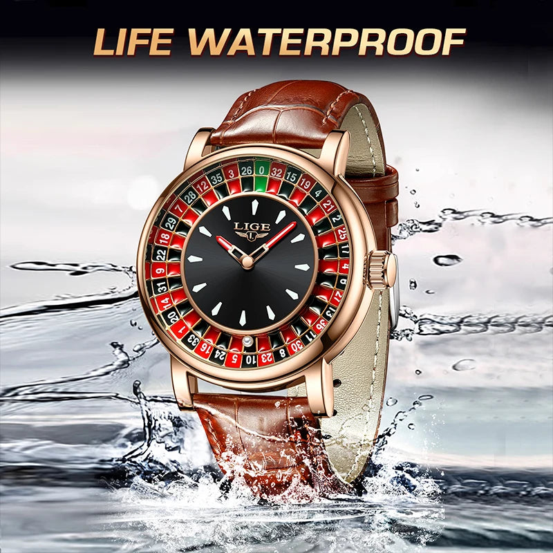 LIGE Top brand luxury watches mens 2025 Featured Gift waterproof quartz wristwatch fashion watches for men relogios masculino