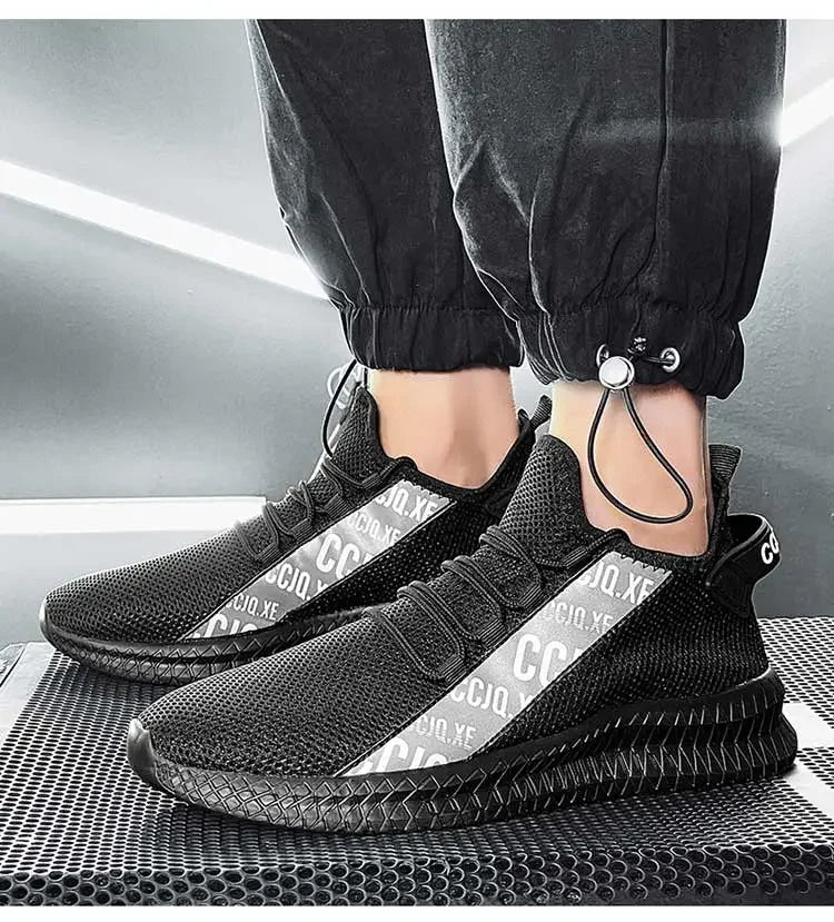 Shoes For Men Breathable Mesh Sneakers White Fashion Gym Casual Lightweight Walking Shoes Couple Plus Size Footwear