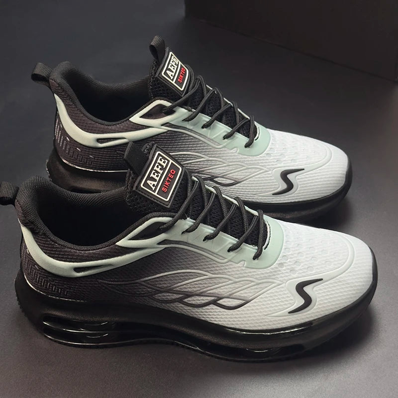 Casual Running Shoes for Men Breathable Knit Sneakers Mens Tennis Trainers 2025 New Fashion Sports Shoes Shock-absorb Sneakers