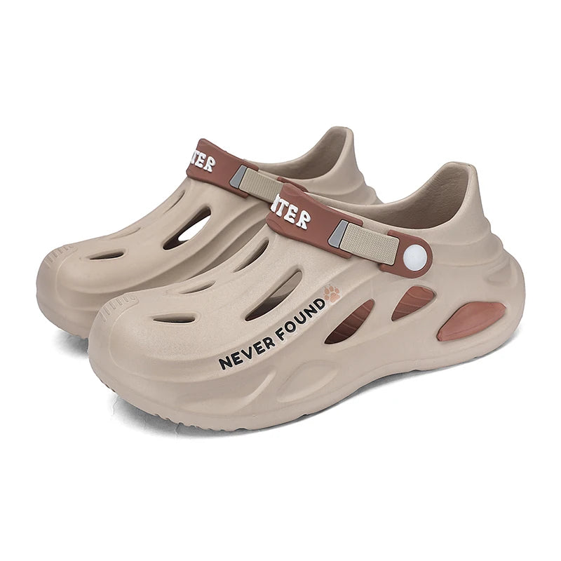 Men's Outdoor Sandals Sport Slippers Beach Slides Breathable Clogs Men Women Casual Garden Shoes Non-slip Men Outdoor Sandals