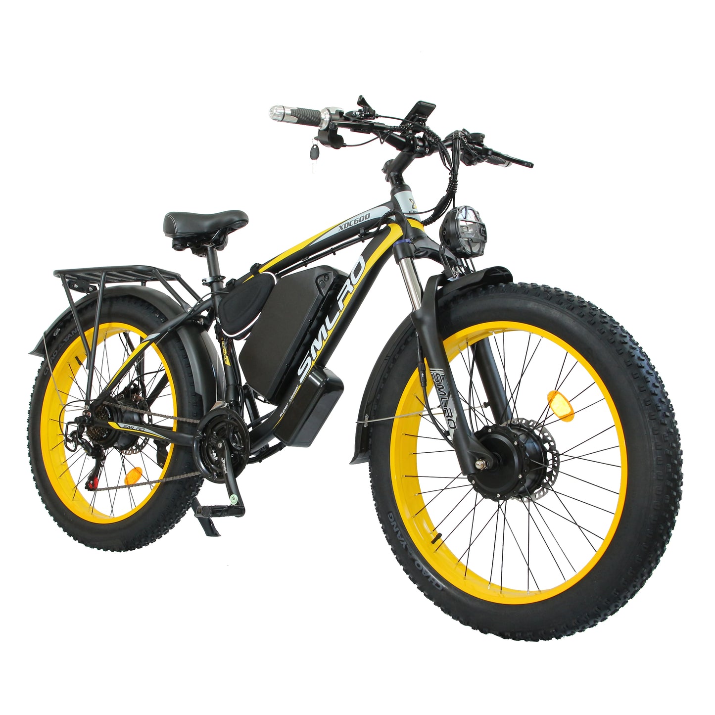 SMLRO XDC600 Adult Off-Road Ebike 3000W 52V 30Ah Hydraulic Disc Brakes Electric Bicycle 26*4.0" Fat Tire Mountain Electric Bike