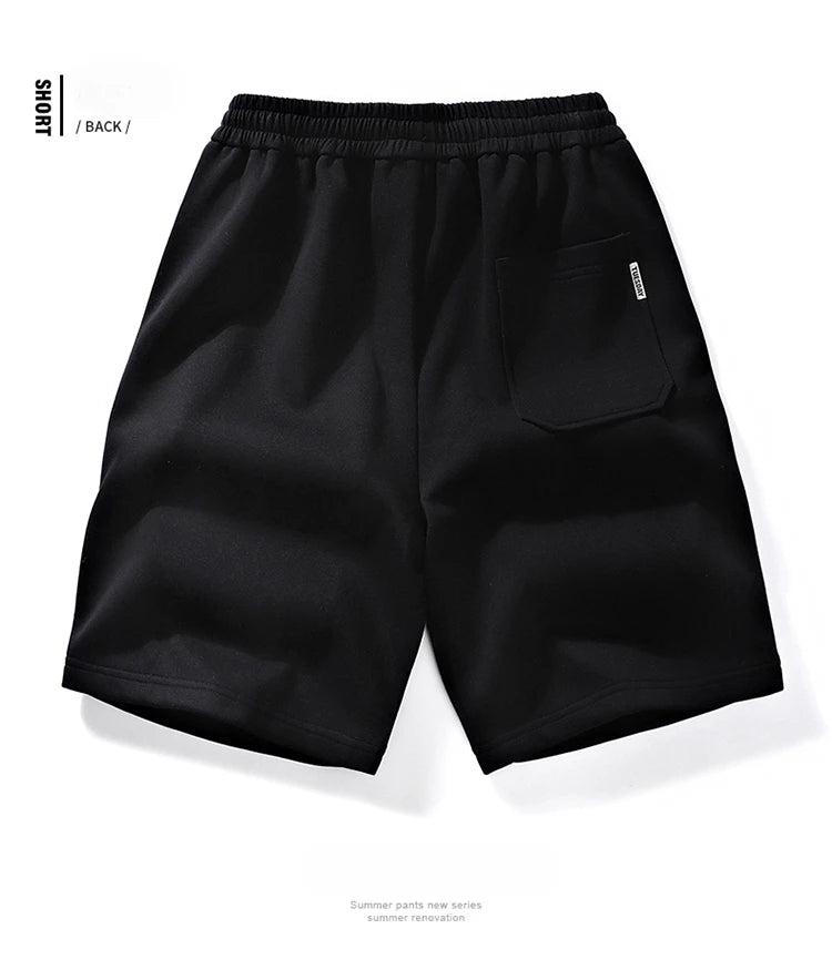 Men's Shorts Streetwear Trend Casual Loose Sporty Knees Length Shorts 2025 Summer New Fashion Stereoscopic Printed Cotton Shorts