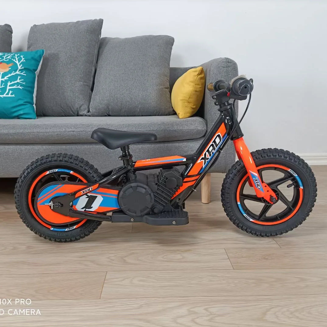 12-inch Children's Electric Bicycle Outdoor Off-road Portable Shock-absorbing Scooter