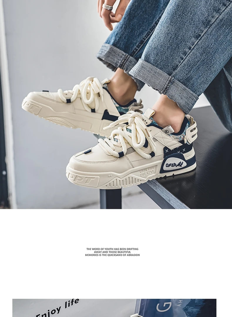 Shoes For Men Tennis Bread Hip-Hop Punk Skateboard Shoes Fashion Male Sneakers Couple Outdoor Sport Casual Shoes