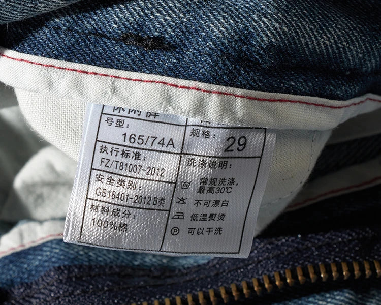 Shorts for denim men's tooling, cat's whiskers, straight pants, old retro pants, versatile multi-bag pants.