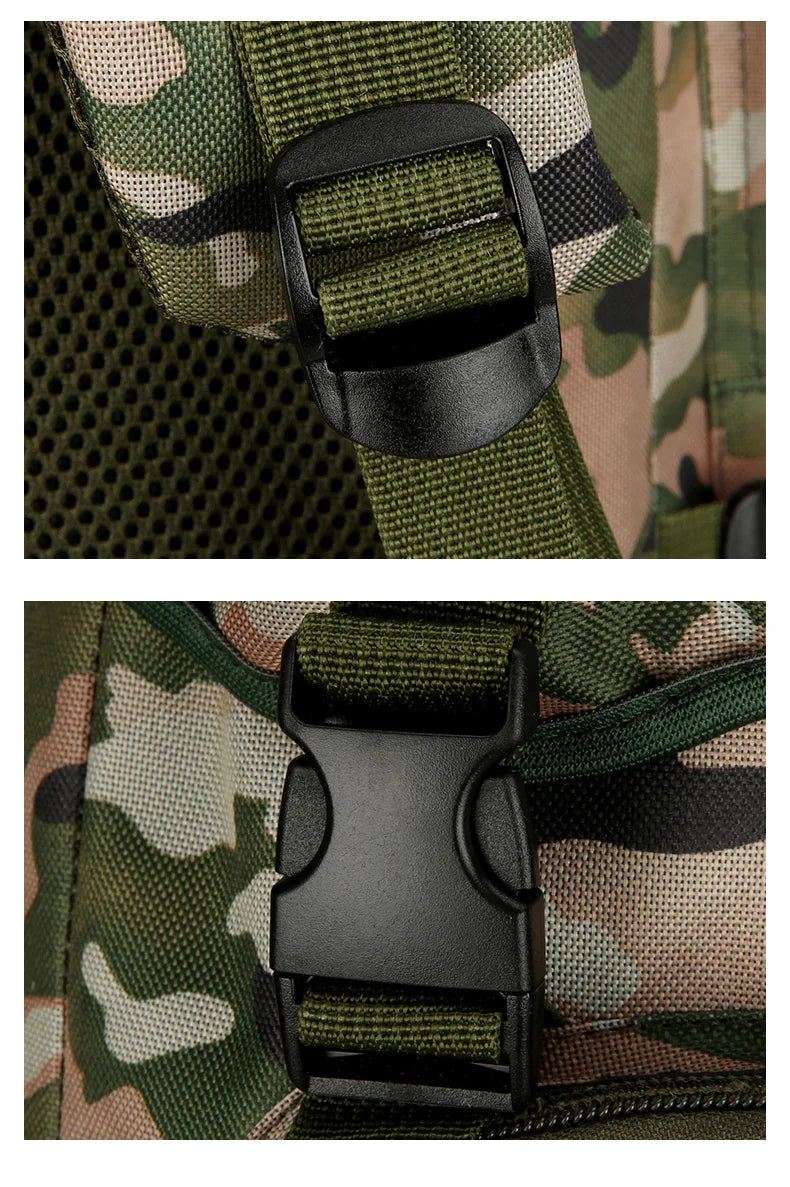 90L Travel Bag Camping Backpack Tactical Hiking Climbing Bags Outdoor Mountaineering Large Sport Bag Men Luggage Molle Rucksack