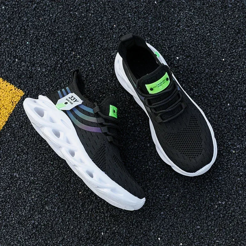 Sneakers for Men Casual Sport Shoes Breathable Lightweight Outdoor Mesh Platform Running Shoes Athletic Tenis Walking Shoes