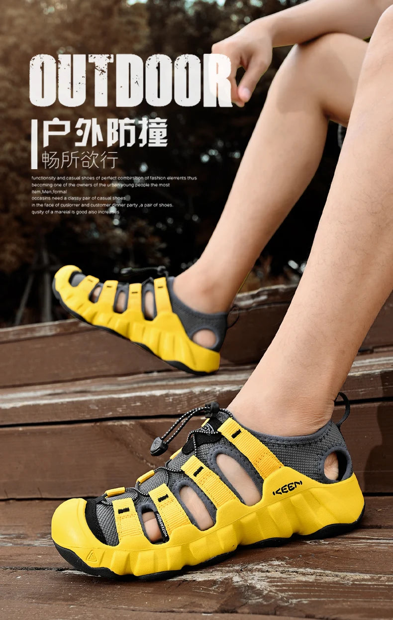 Luxury Brand Sandals For Men Outdoor Beach Shoes Unisex Comfy Non-slip Women's Summer Sandals Men's Sports Sneakers Wading Shoes