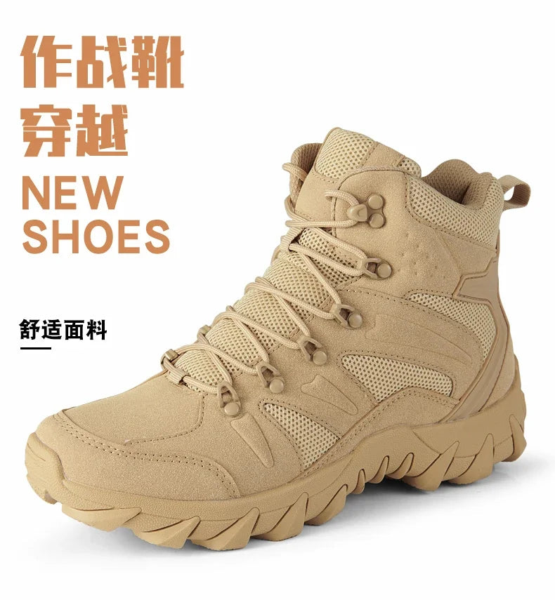 High Men´s Hiking Boots for Men Sneakers Deals Casual Male Shoes Sports and Leisure Outdoor Wear-resistant Non-slip Ankle Fabric