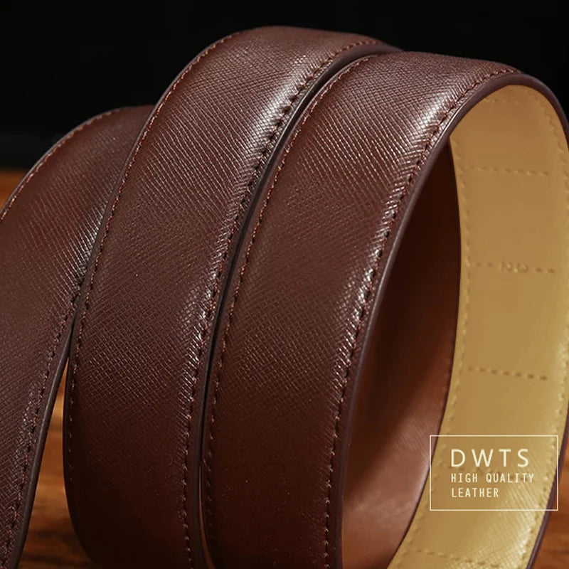 Belt Male Men's belt Genuine Leather Strap luxury brand Automatic Buckle Belts For Men Belts Cummerbunds cinturon hombre