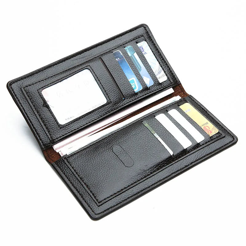 Mens Long Section Wallet Fashion Lightweight Soft PU Leather Mens Horizontal Multifunctional Wallet cartera mujer pURSE