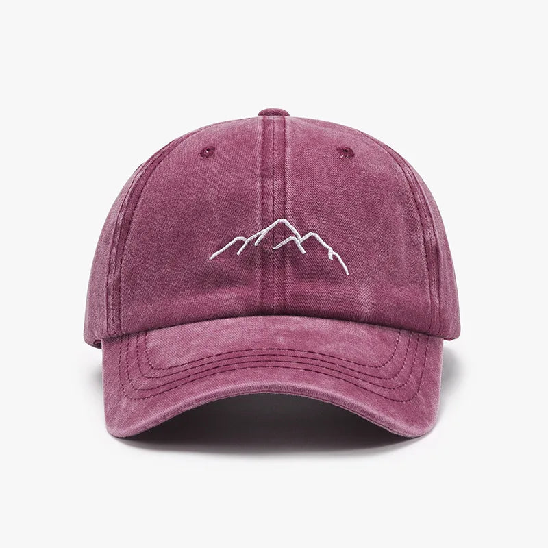 Baseball Cap for Men Women Soft Washed Cotton Mountain Range Embroidery Dad Hats Fashion Outdoor Sports Golf Caps Dropshipping
