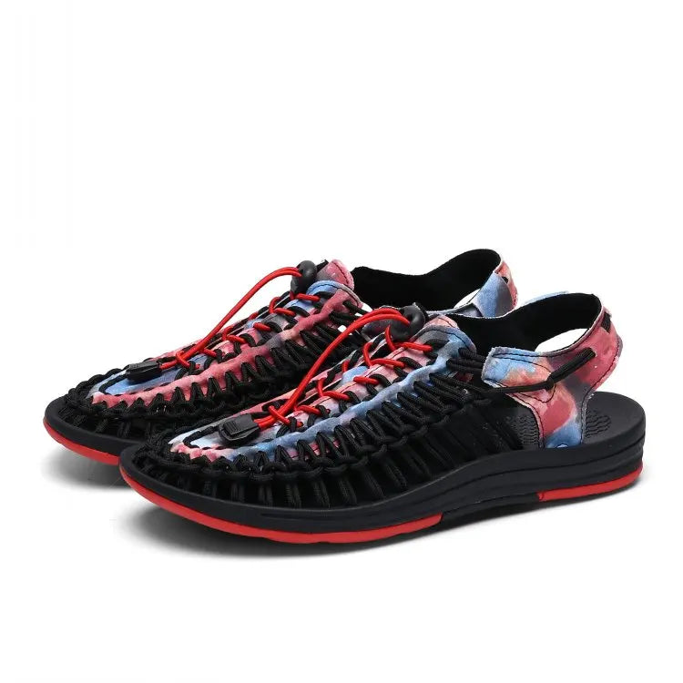 Fashion Designer Summer Handmade Weave Sandals for Men Outdoor Mens Wading Casual Shoes Women Trekking Slippers Beach Sneakers