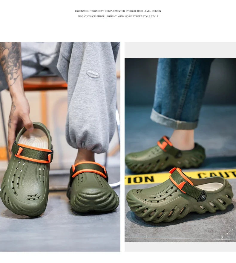 Luxury Man Sandal for Men Brand Men's Shoes 2025 White Sandals Flat Sandals Mens Soft Sandles Summer Shoes Sale Slippers Slipers
