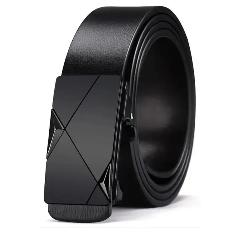 Stylish Men's PU Leather Belt - Fashion Belts for Daily Life, Leisure, Party, Festival, Work, and Business Automatic Buckle