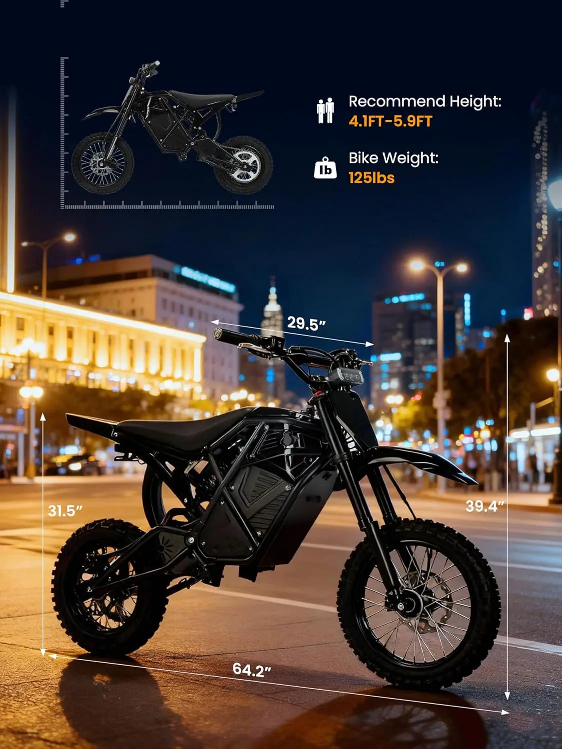 X1 Electric Dirt Bike for Teens Adults,3500W Peak Mid-Drive Motor,38MPH&53-Miles Off-Road Electric Motorcycle with, Customized