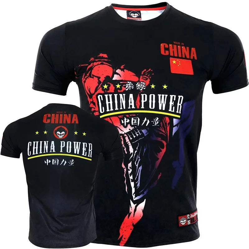 New Summer 3D Muay Thai Boxing Printed T-Shirt Fashion Sports Gym Short Sleeve Men'S Cool Hip Hop Clothing Men'S TShirt Top