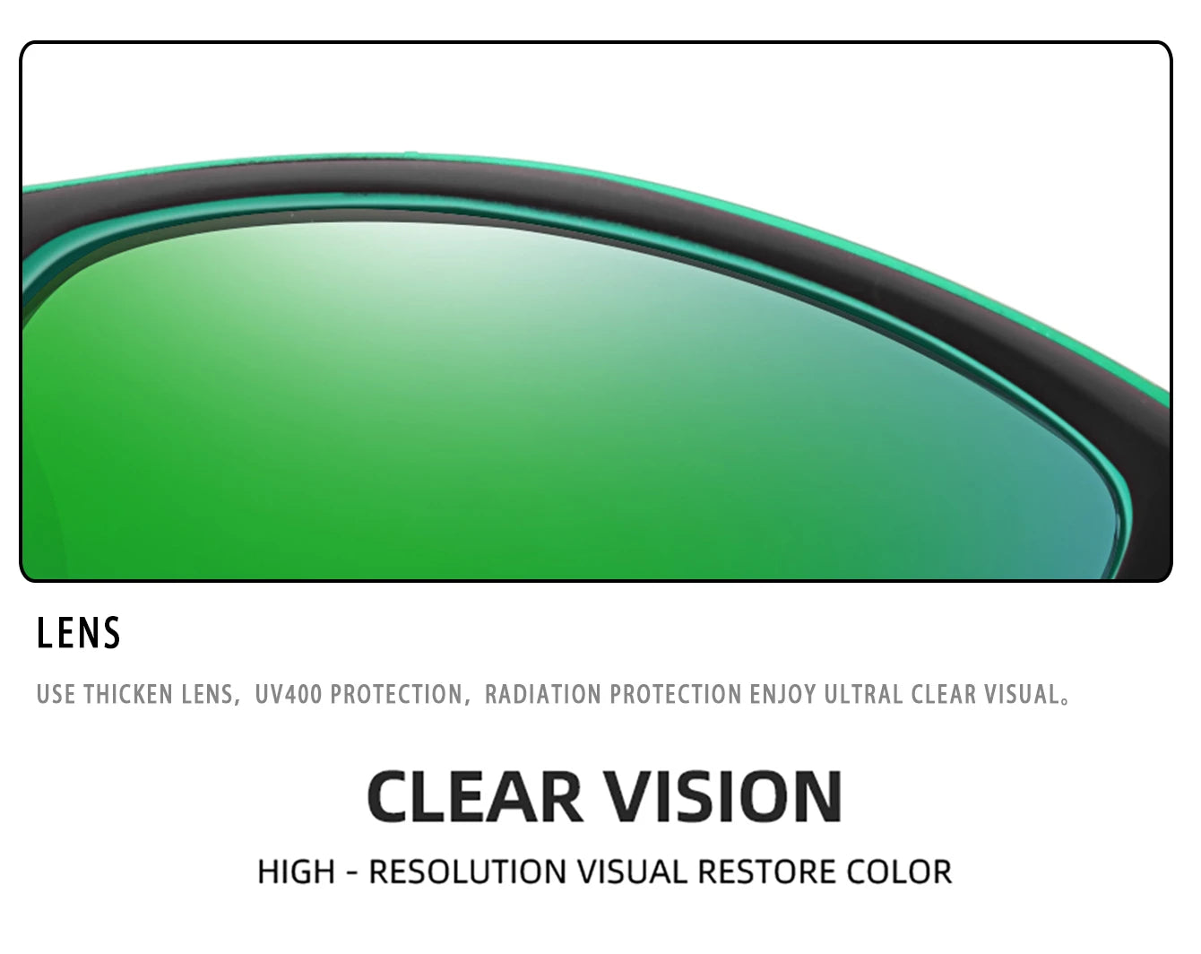 Men's Polarized Fishing Sunglasses Men Women Cycling Driving Hiking Sun Glasses Anti-glare UV400 Eyewear TAC Lens 1 pc