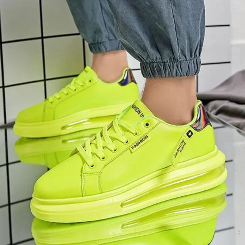 Fashion Brand Sneakers For Men Casual Shoes New Soft Comfortable Pu Leather Shoes Breathable Flats Shoes For Man Tenis Masculino