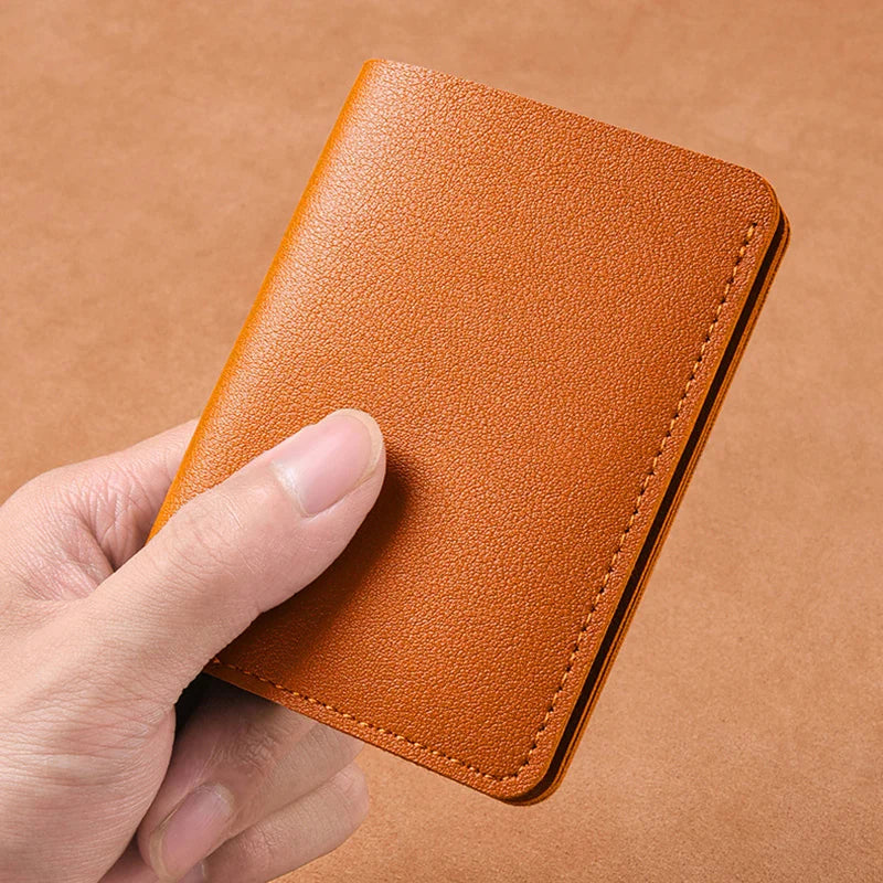 Classic Designer PU Leather Small Wallet for Men Short Simple Women's Purse Fashion Ultra Thin Credit Card Bag Coin Purse