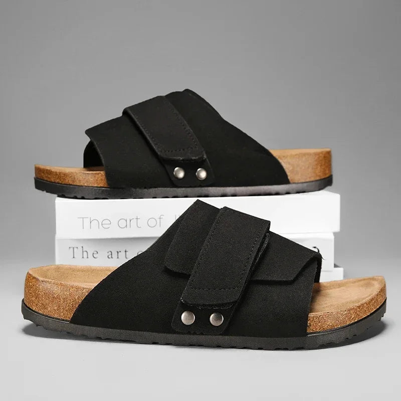Man's Leather Sandal for Men Beach Sandals Men 2025 Designer Men's Shoes Men's Comfortable Slipper Original Brands Shoes Summer
