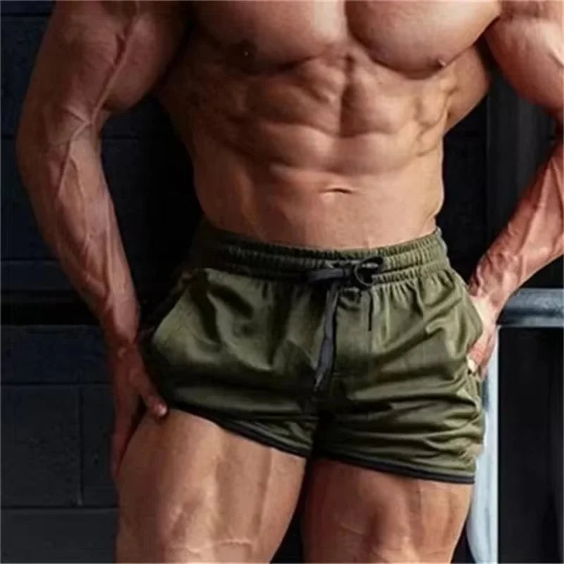 Men Shorts Fitness beach Sports Shorts Men Summer Gyms Workout Male Breathable Mesh Quick Dry Sportswear Jogger Short Pants men