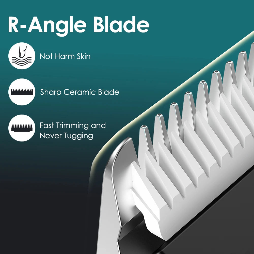 Electric Body Hair Trimmer for Men Ceramic Blade Head Pubic Ball Shaver Hair Removal Bikini Groin Trimming Clipper Beard Razor
